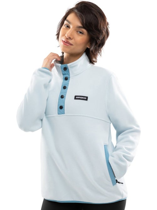 Polar grueso con botones mujer esquí y nieve mujer nagano-w - Kiabi Polar grueso con botones mujer esquí y nieve mujer nagano-w - Kiabi