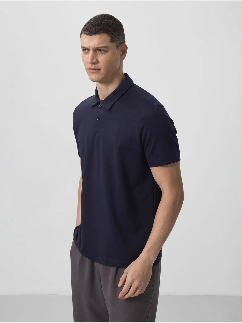 Polo algodón elastano tommy Azul marino - Kiabi
