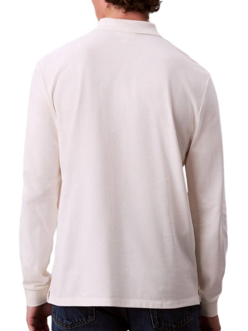 Polo Calvin Klein de Manga Larga para Hombre Blanco - Kiabi