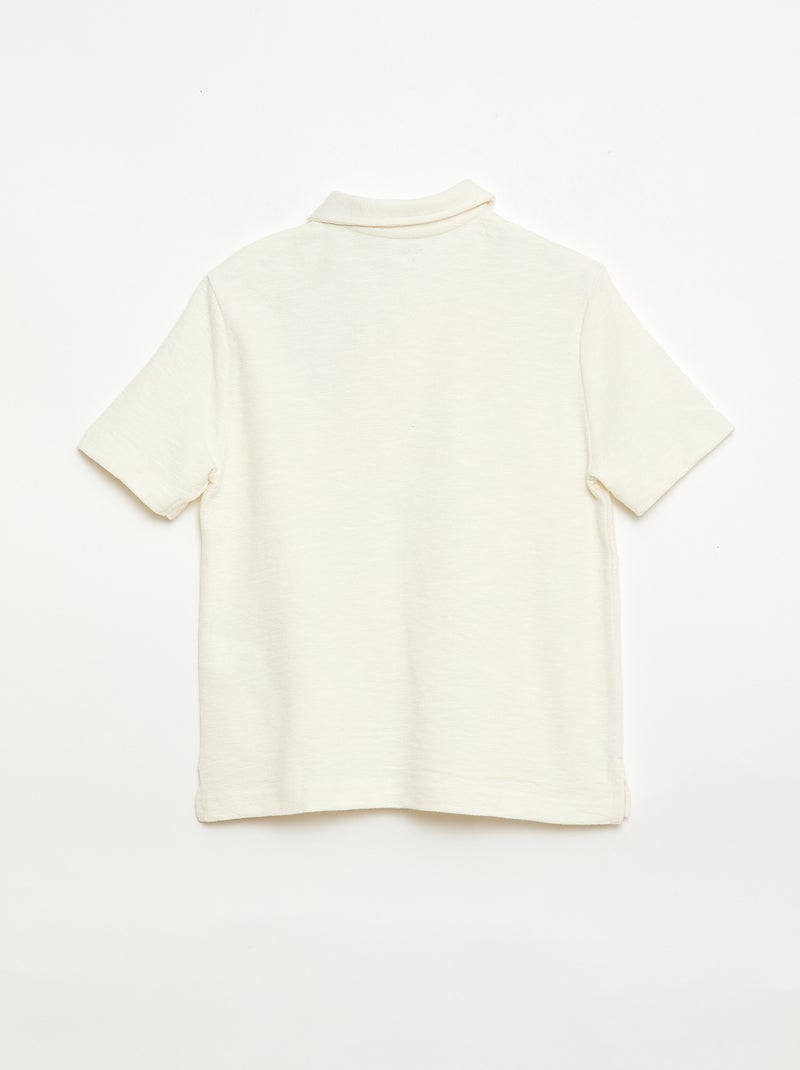 Polo camiseta Blanco - Kiabi