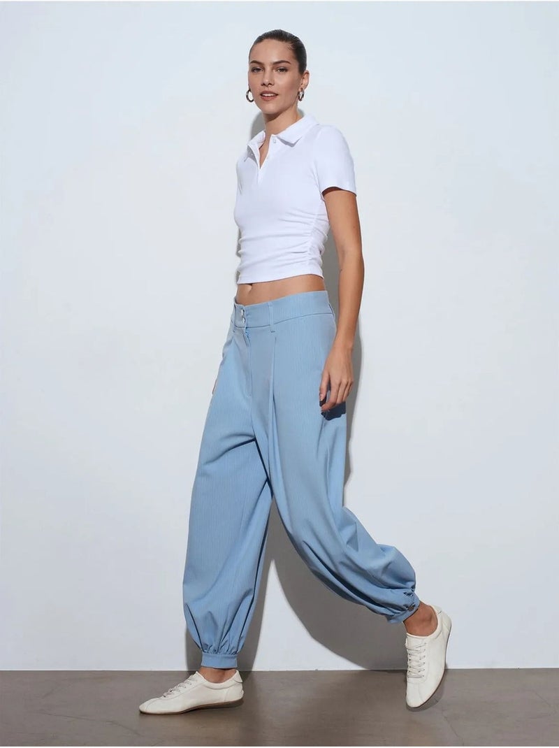 Polo camiseta cropped de mujer de corte slim dilvin Blanco - Kiabi