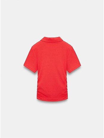 Polo camiseta cropped de mujer de corte slim dilvin