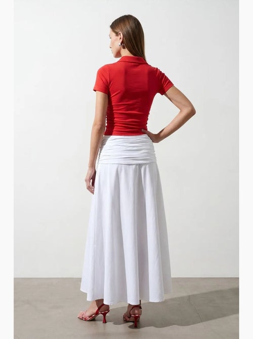 Polo camiseta cropped de mujer de corte slim dilvin - Kiabi