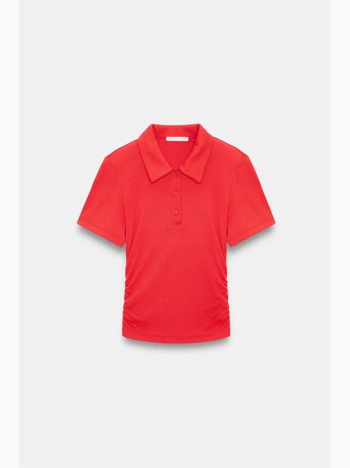 Polo camiseta cropped de mujer de corte slim dilvin - Kiabi