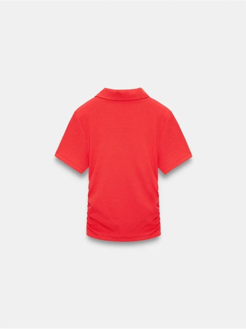 Polo camiseta cropped de mujer de corte slim dilvin - Kiabi