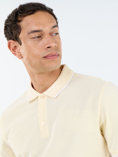 Polo con bordado en el pecho - Kiabi