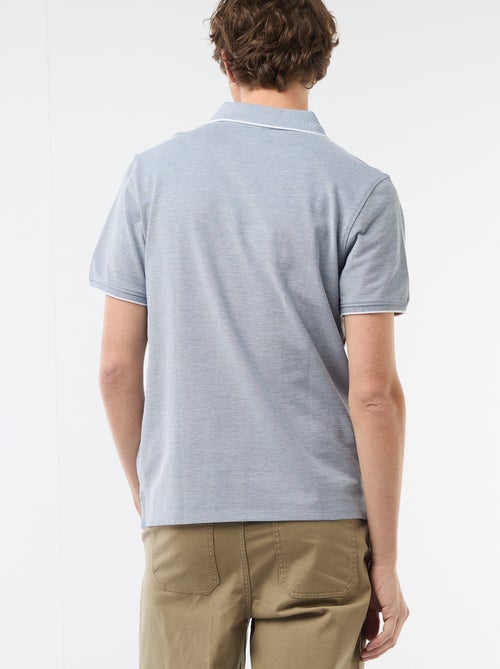 Polo con bordado en el pecho - Kiabi