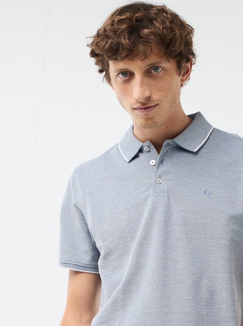 Polo con bordado en el pecho - Kiabi