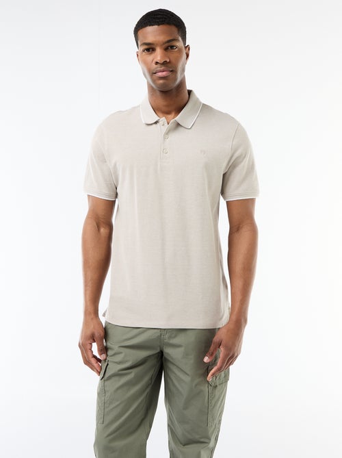 Polo con bordado en el pecho - Kiabi