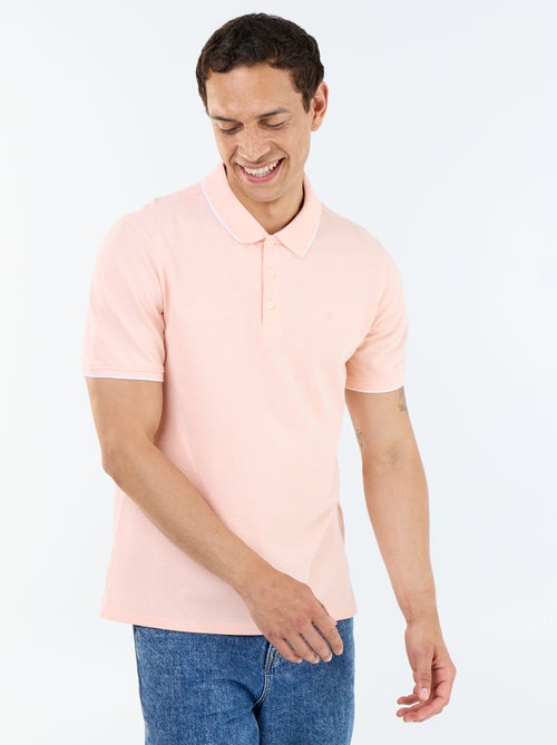 Polo con bordado en el pecho - Kiabi