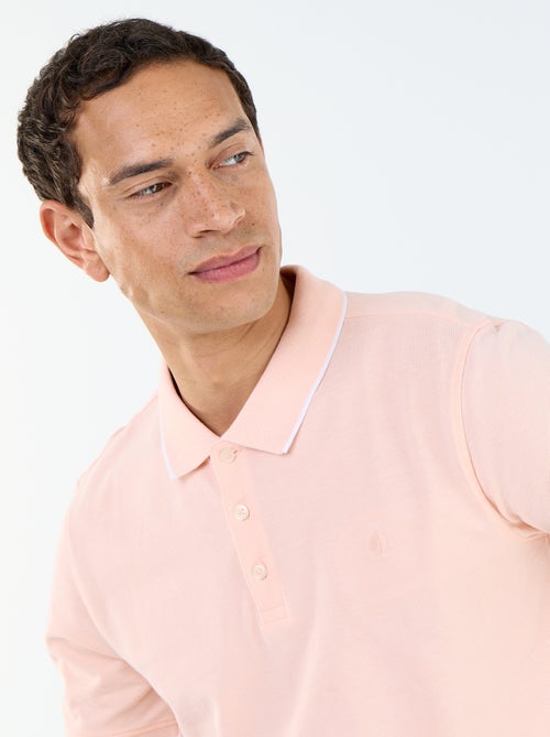 Polo con bordado en el pecho - Kiabi
