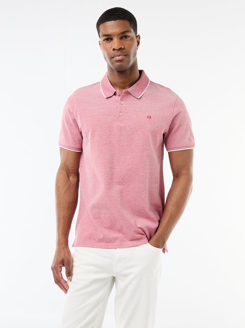 Polo con bordado en el pecho - Kiabi