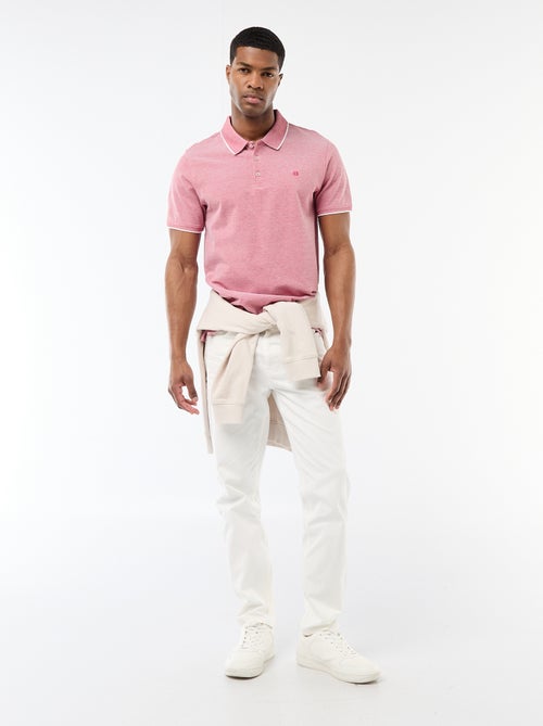 Polo con bordado en el pecho - Kiabi