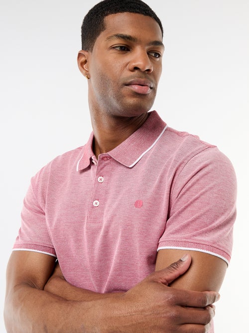 Polo con bordado en el pecho - Kiabi