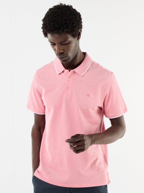 Polo con bordado en el pecho - Kiabi