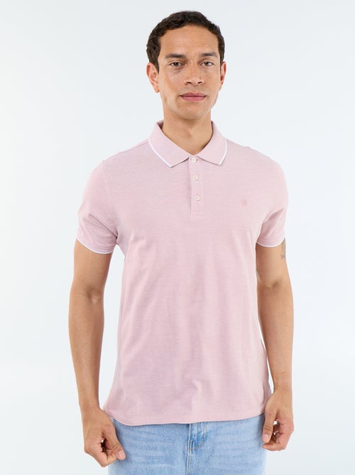 Polo con bordado en el pecho - Kiabi