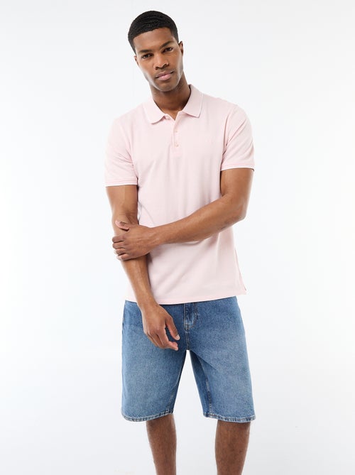 Polo con bordado en el pecho - Kiabi