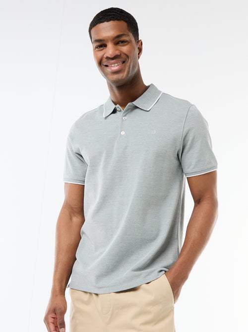 Polo con bordado en el pecho - Kiabi