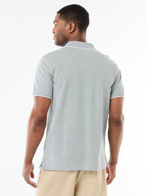 Polo con bordado en el pecho - Kiabi