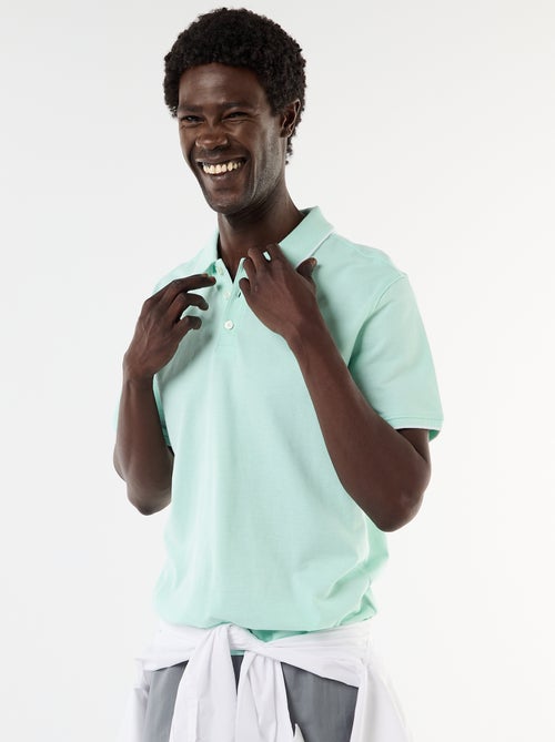 Polo con bordado en el pecho - Kiabi