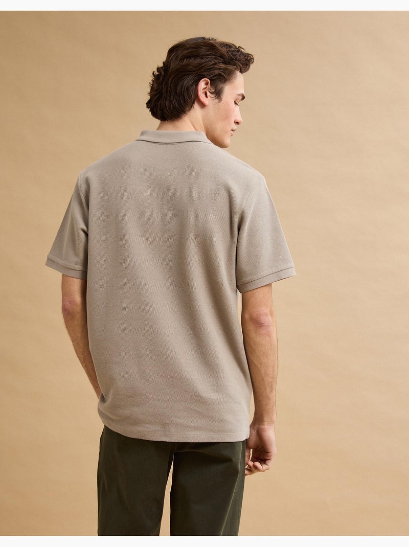 Polo con cremallera, MO Fashion Beige - Kiabi