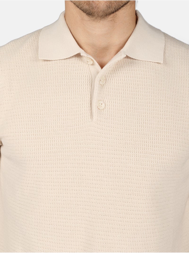 Polo con cuello abotonado - Kenzarro Blanco - Kiabi
