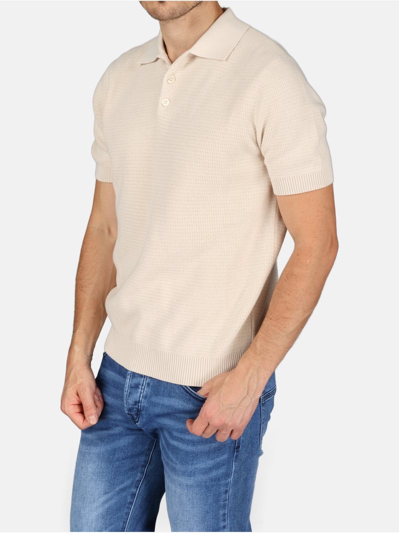 Polo con cuello abotonado - Kenzarro Blanco - Kiabi