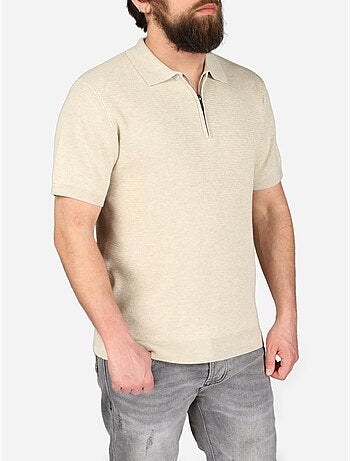 Polo con cuello con cremallera - Frilivin