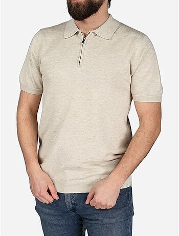 Polo con cuello con cremallera - Frilivin
