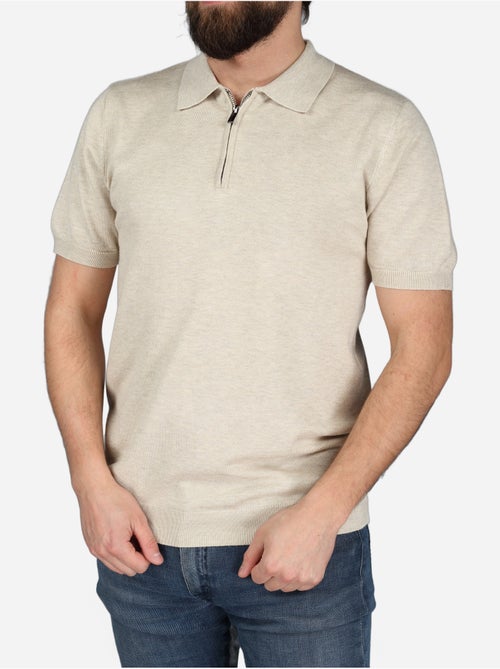 Polo con cuello con cremallera - Frilivin - Kiabi Polo con cuello con cremallera - Frilivin - Kiabi