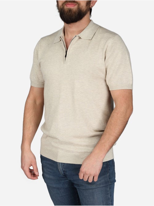 Polo con cuello con cremallera - Frilivin - Kiabi Polo con cuello con cremallera - Frilivin - Kiabi