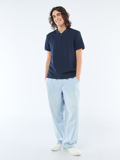 Polo con cuello de cremallera - Kiabi