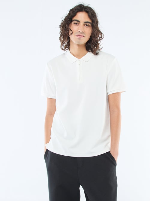 Polo con cuello de cremallera - Kiabi