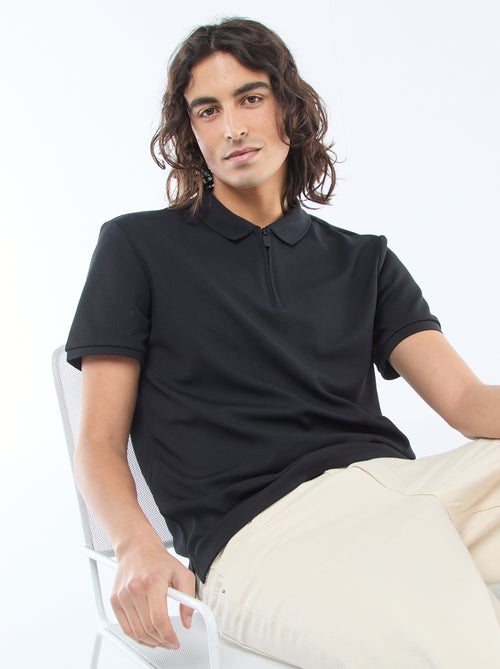 Polo con cuello de cremallera - Kiabi