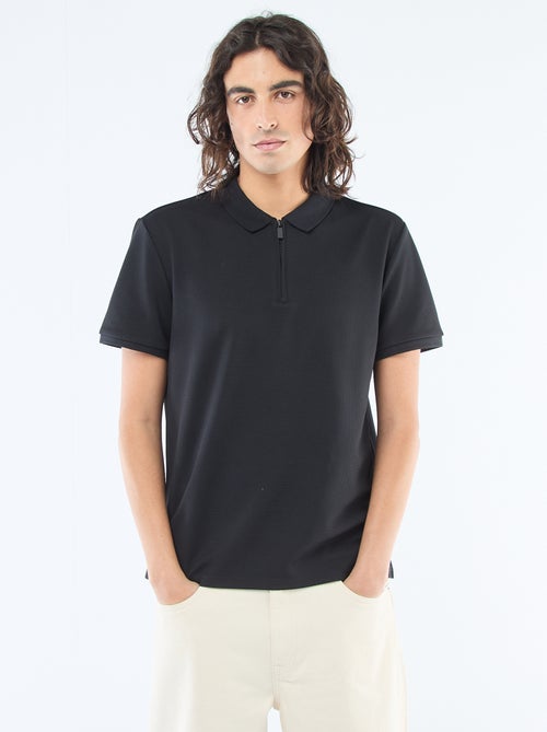 Polo con cuello de cremallera - Kiabi