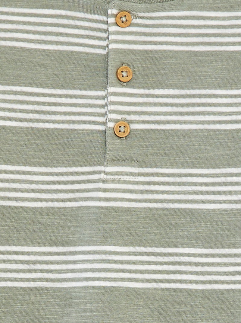 Polo con cuello panadero KAKI - Kiabi