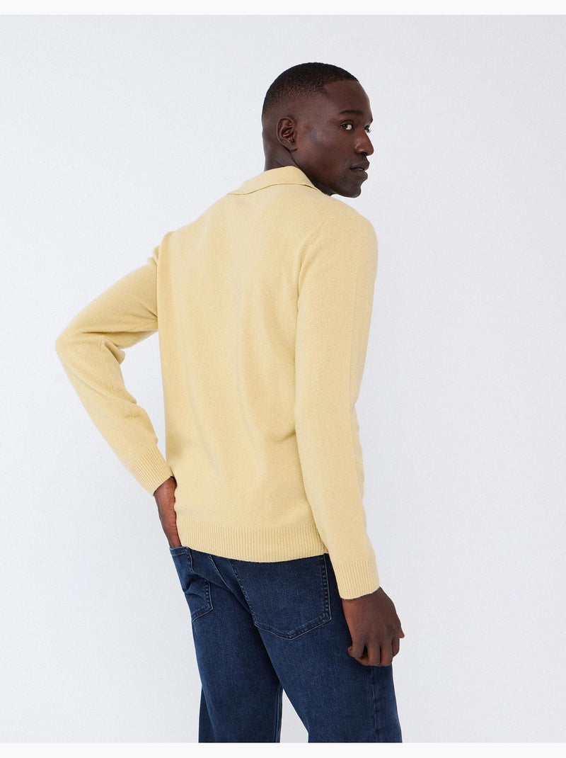 Polo con mezcla de lana, mo fashion Amarillo - Kiabi