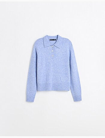 Polo con mezcla de lana y alpaca, mo fashion