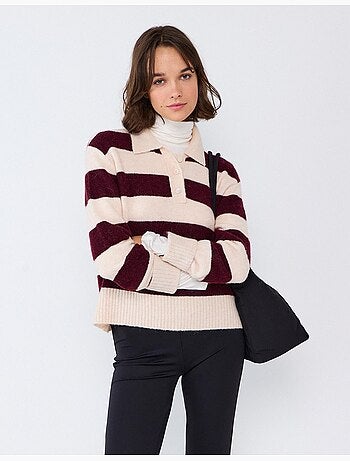 Polo con mezcla de lana y alpaca, mo fashion