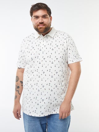 Polo con motivos de punto de piqué