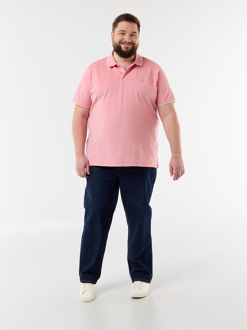 Polo corte regular Naranja - Kiabi