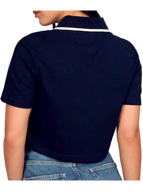 Polo Crop Top Tommy Hilfiger para Mujer con Insignia - Kiabi