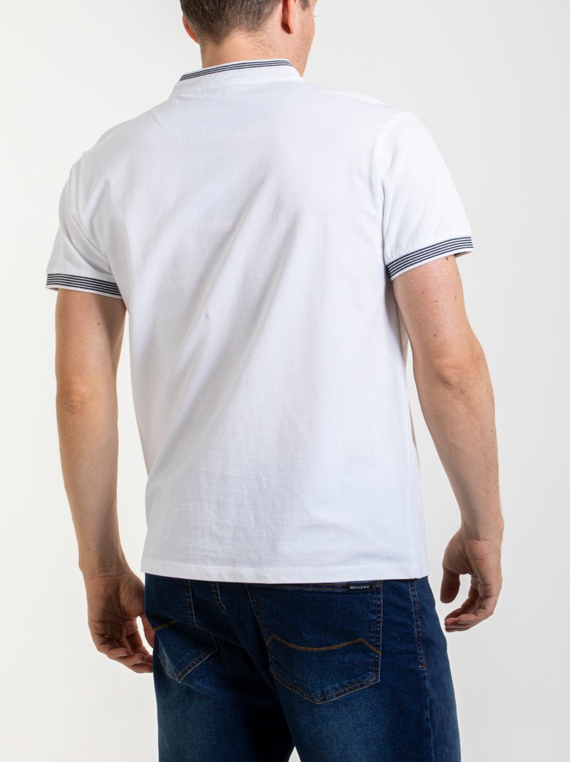Polo cuello mao FULVIO 'Rica Lewis' Blanco - Kiabi