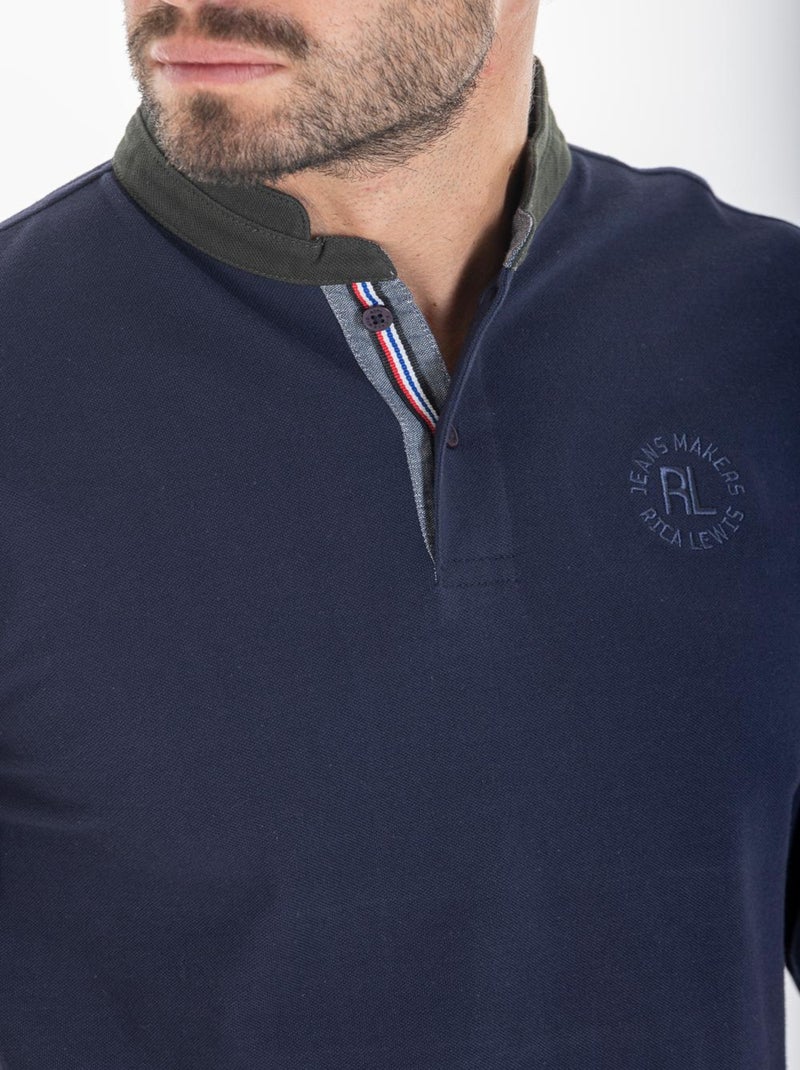 Polo cuello tunecino WISE 'Rica Lewis' Azul - Kiabi