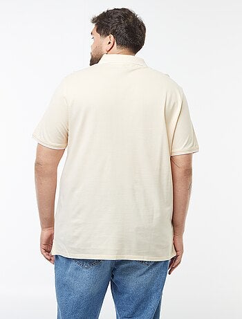 Polo de algodón a contraste