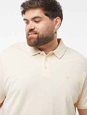 Polo de algodón a contraste
