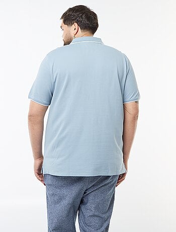 Polo de algodón a contraste