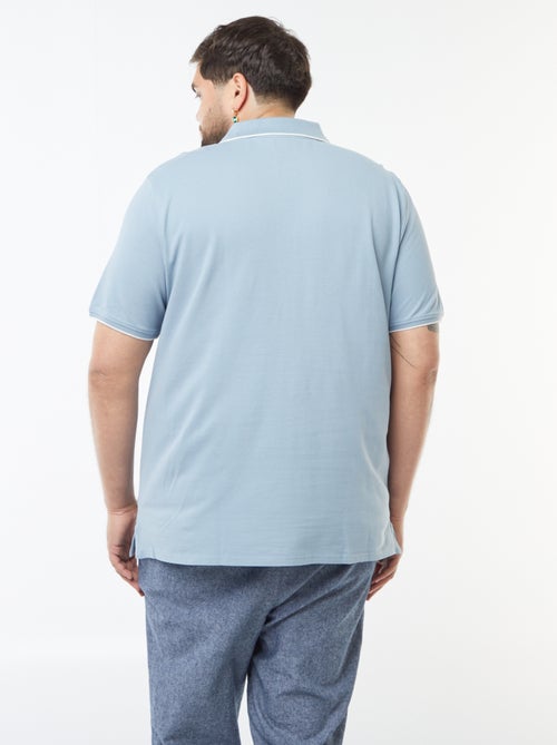 Polo de algodón a contraste - Kiabi