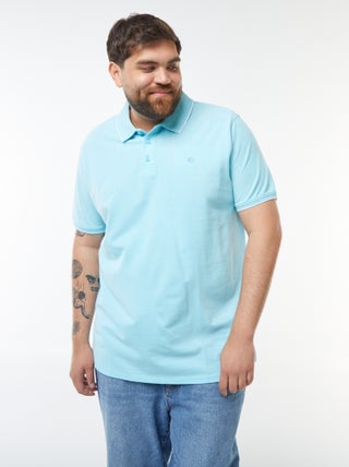 Polo de algodón a contraste