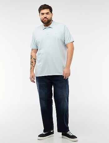 Polo de algodón con contrastes